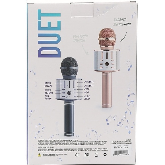 IJOY 2-PACK DUET KARAOKE TRUE WIRELESS MICROPHONE - Picture 2 of 3